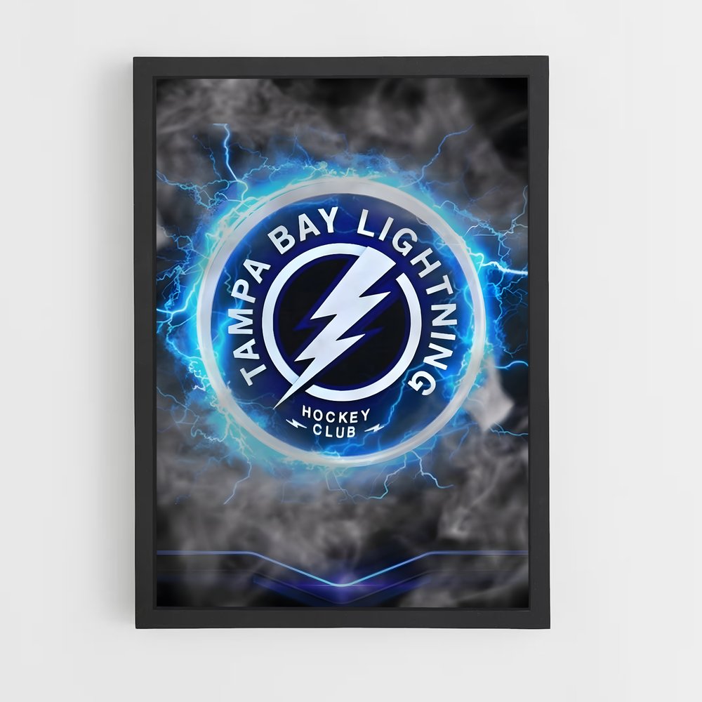 Poster Éclair Glacial – affiche Hockey sur glace (vue 2)